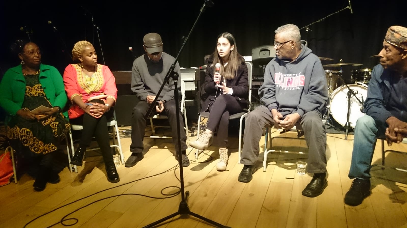 Panel discussion at the Kathleen Cleaver event