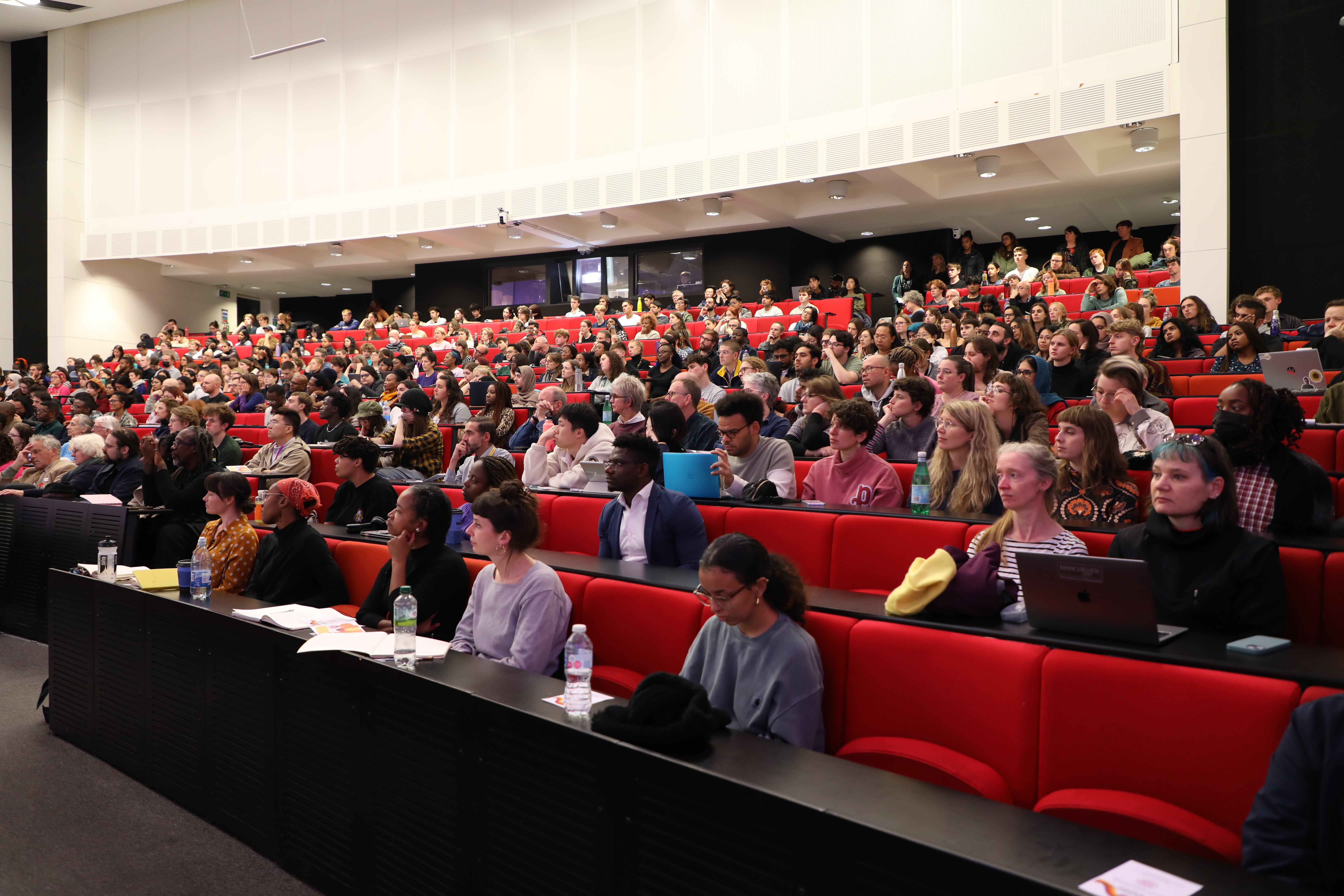 Packed lecture theatre at the International Symposium