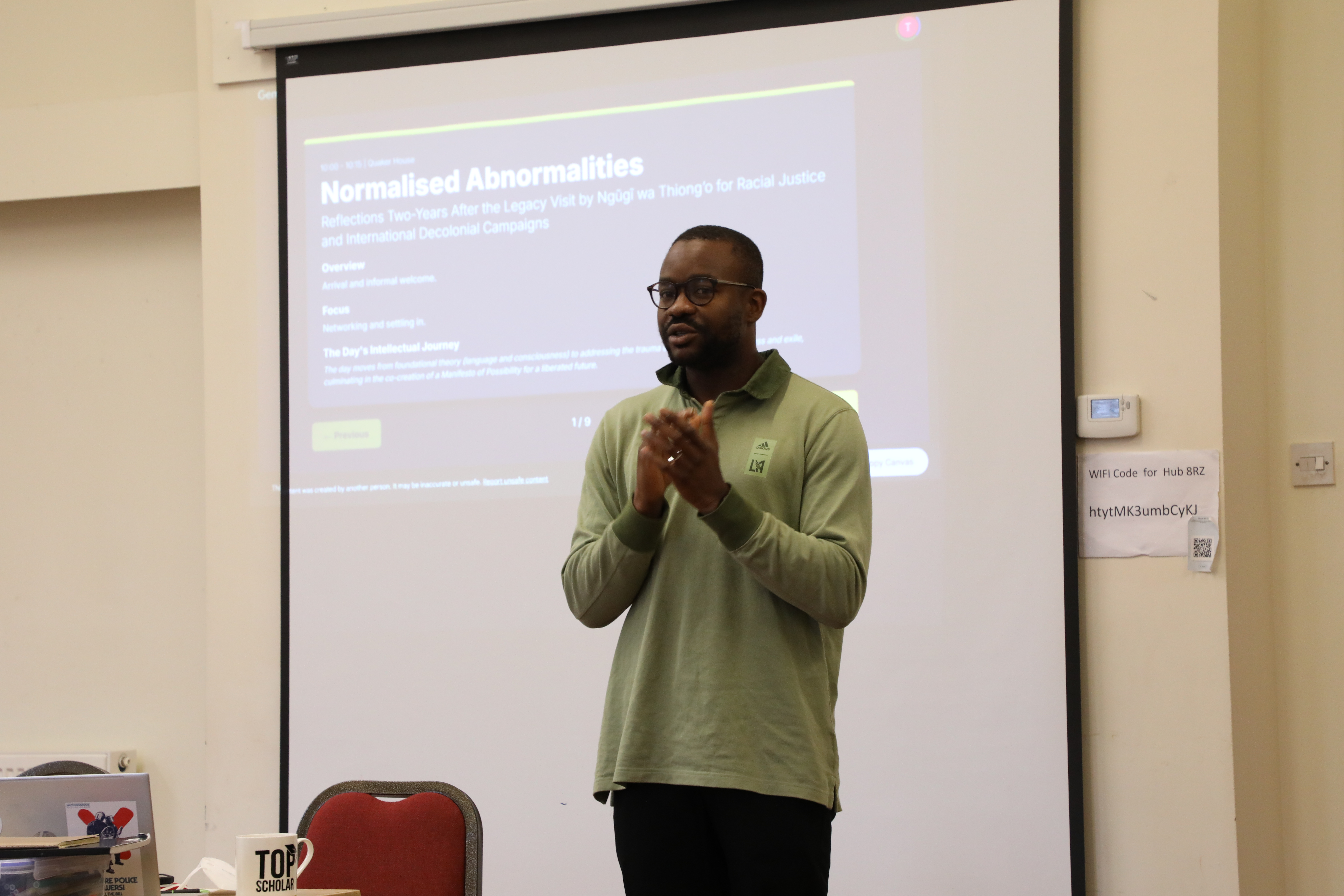 Presentation on Ngũgĩ wa Thiong'o legacy and decolonial campaigns